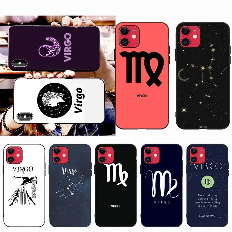 Мягкий чехол для телефона YJZFDYRM Virgo на заказ iPhone 11 pro XS MAX 8 7 6 6S Plus X 5S SE 2020 XR|Бамперы| |