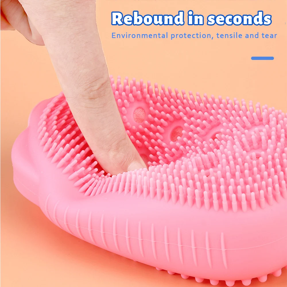 Силиконовая щетка для ванны и душа тела двухсторонняя мягкая глубокой очистки