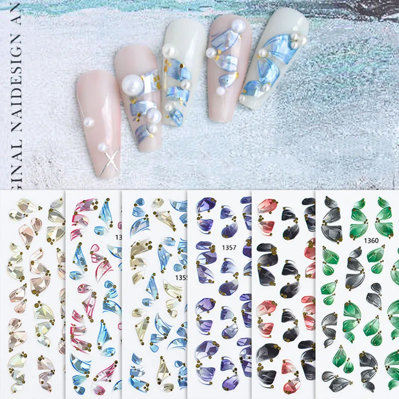 

1 Sheet Ballet Shoes Ballerina Ribbon 3D Nail Art Sticker Streamers Decals Design for Manicure DIY Transfer Sticker