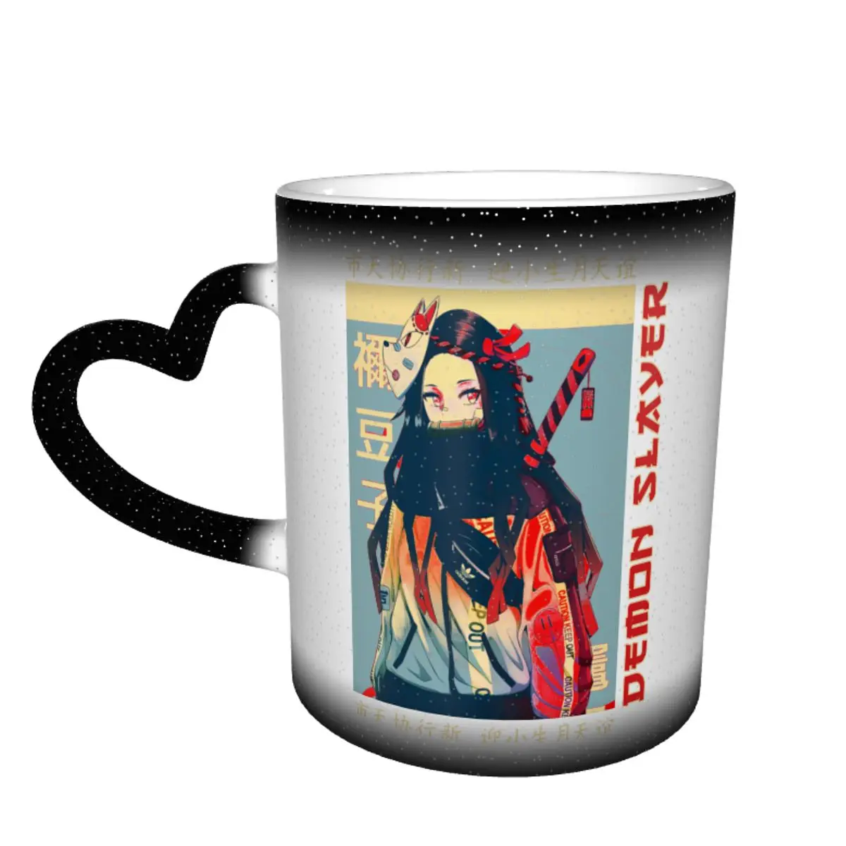 

Japanese Anime Mug Porcelain Hot Chocolate Mug Color Changing Cheap Fashion Cups