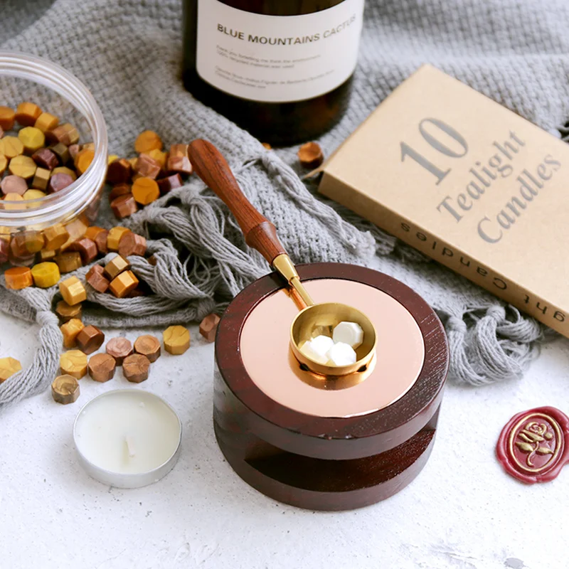 Винтажные печатные восковые уплотнительные печи бусины огнеупорные нагреватели