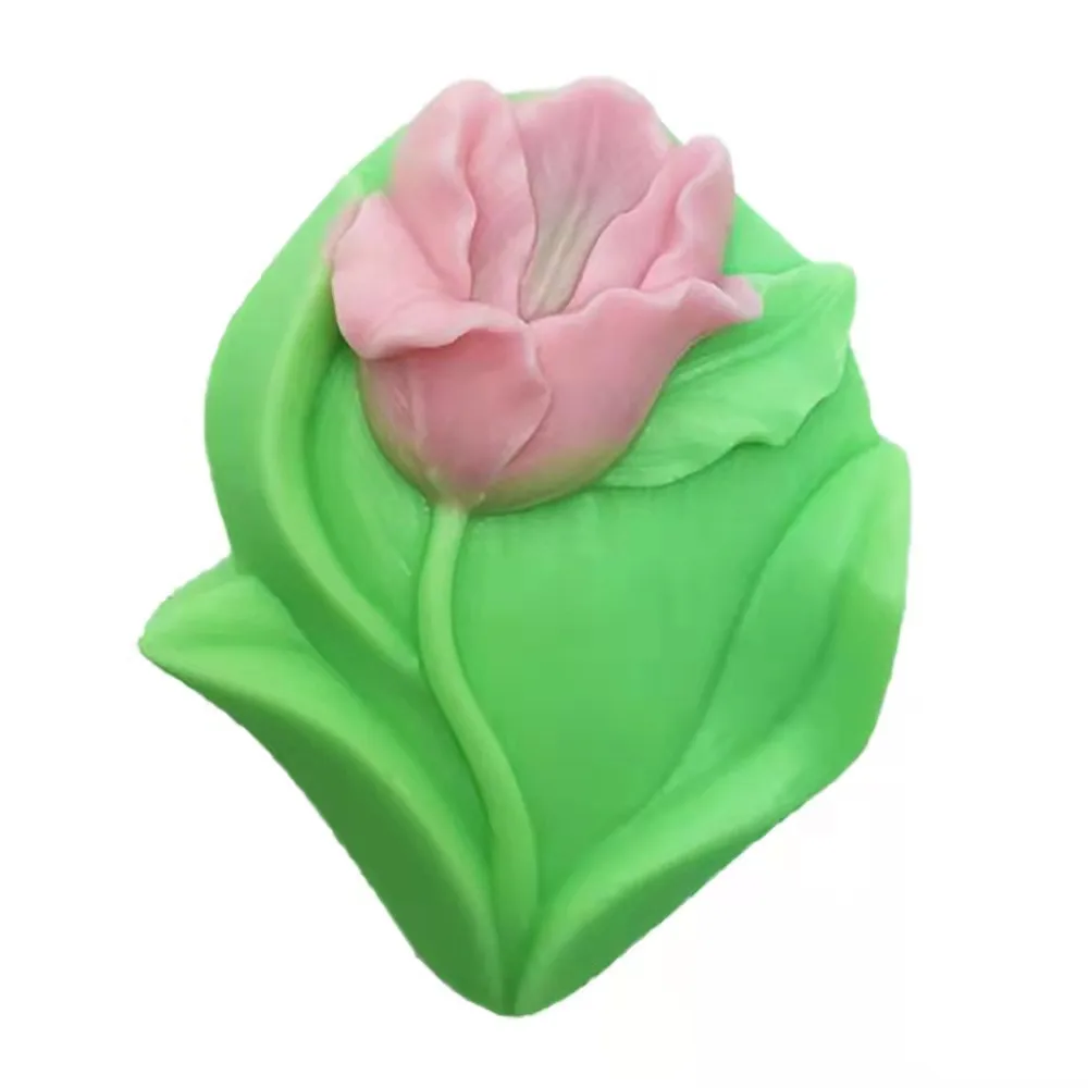 

Цветочная форма тюльпана для мыла, силиконовые формы «сделай сам» для мыла, свечи, конфет, гипсовая смола, силиконовая форма