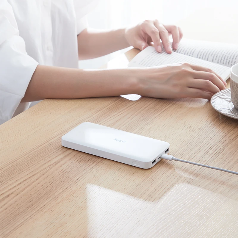 Внешний аккумулятор xiaomi Redmi Fast Power Bank 10000 мАч белый USB AX2 Type C зарядка малым током