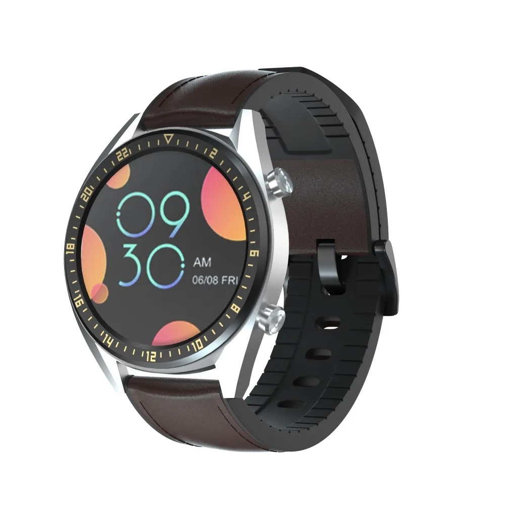 22 мм силиконовый+ кожаный ремешок для часов Ремешок для samsung gear S3/Для huawei Watch GT GT2/Amazfit GTR 47 мм умный ремешок