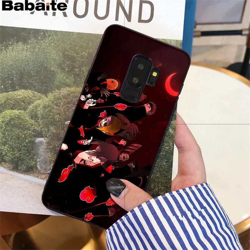 Babaite Наруто Черная мягкая оболочка телефона samsung S9 S9 плюс S5 S6 S6edge S6plus S7 S7edge S8 S8plus крышка M10 20