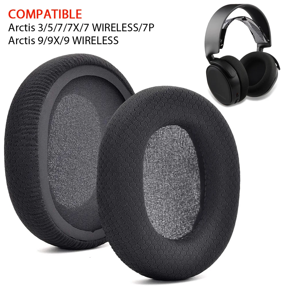 

Replacement Earpads Ear Pads Cushion For SteelSeries Arctis 3 5 7 9 Gaming Headset Headphone Wireless Fabric Headset Earmuffs