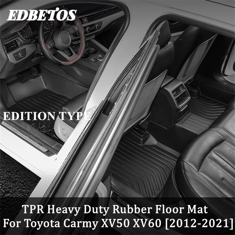 

Heavy-Duty 3 Piece Rubber Floor Mats For Toyota Camry XV50 XV60, Odorless Trim to Fit Car Floor Mats, Automotive Floor Mats
