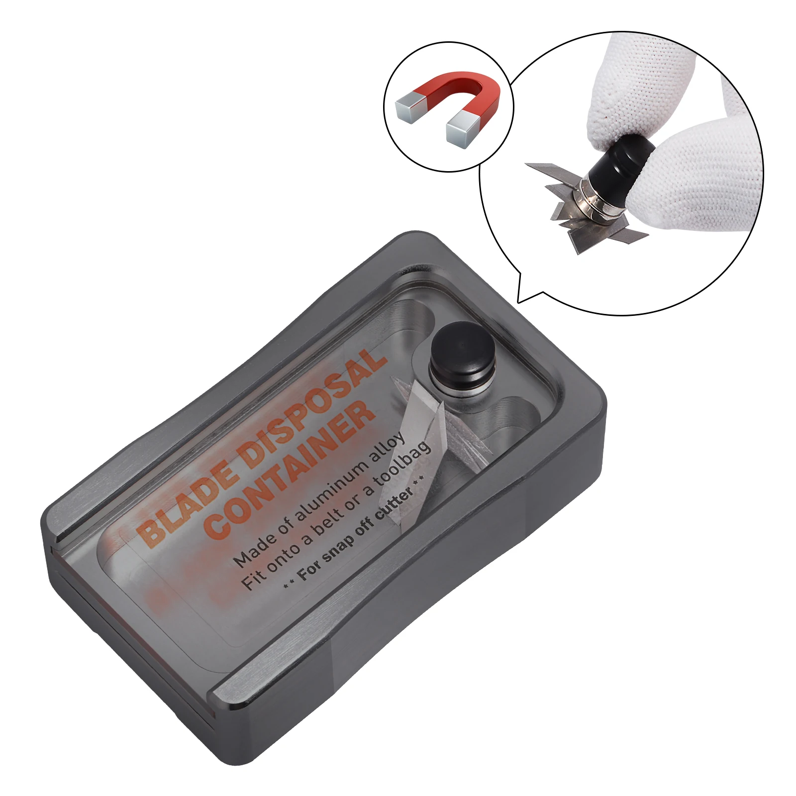 FOSHIO профессиональный контейнер для удаления лезвий защелкивания ножа виниловая