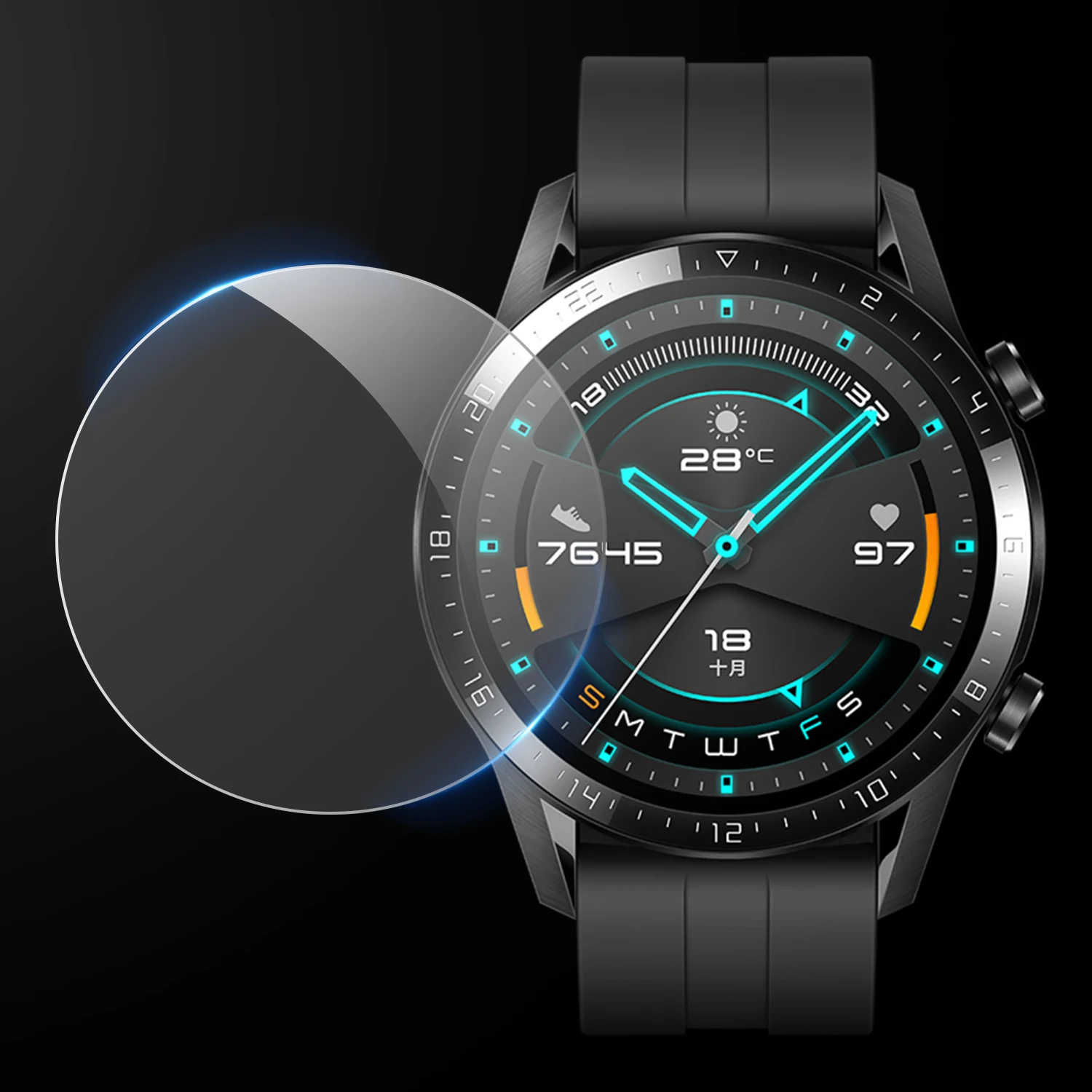 Защитная пленка для экрана часов Huawei GT защита смарт-часов Защита от царапин