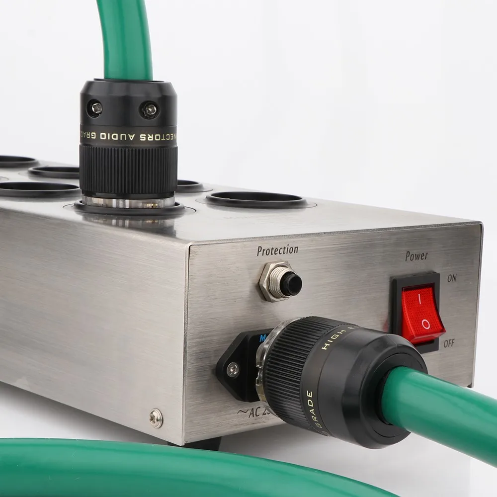 Hi-End сетевой кабель HIFI европейского стандарта шнур питания с позолоченным