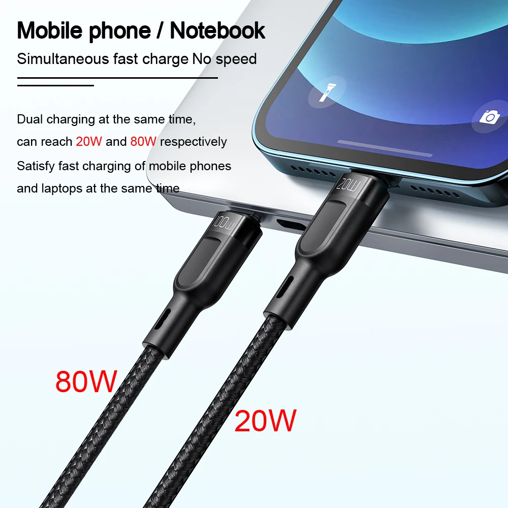 mcdodo 2 in 1 pd 100w usb c lightning cable for iphone 11 12 pro max xs 8 plus ipad pro samsung 5a fast charing data cord cable free global shipping