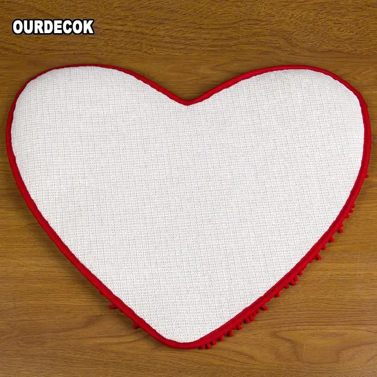 1 шт. товары для домашнего декора пушистый коврик спальни с красным сердечком