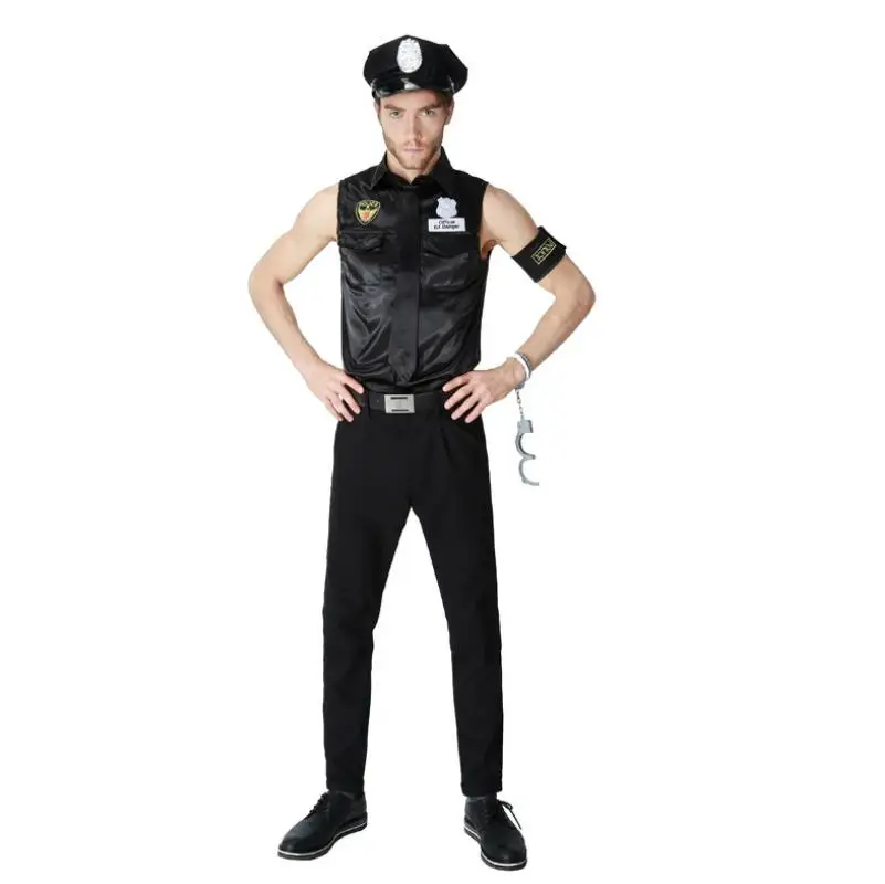 M XL костюмы на Хэллоуин взрослый Америки США полиции грязно полицейского форма