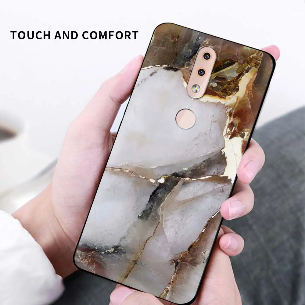 

Luxury Marble Phone Case for Nokia 8.3 7.2 5.4 5.3 4.2 3.4 2.4 2.3 2.2 C3 C10 C20 G10 G20 X10 X20 Soft TPU Back Coque Shell Bag