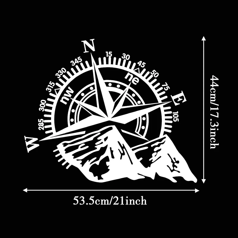 

Car Off-Road SUV Side Body Sticker Compass Mountain Decals Sticker for SUV Off-Road Jeep Waterproof ford