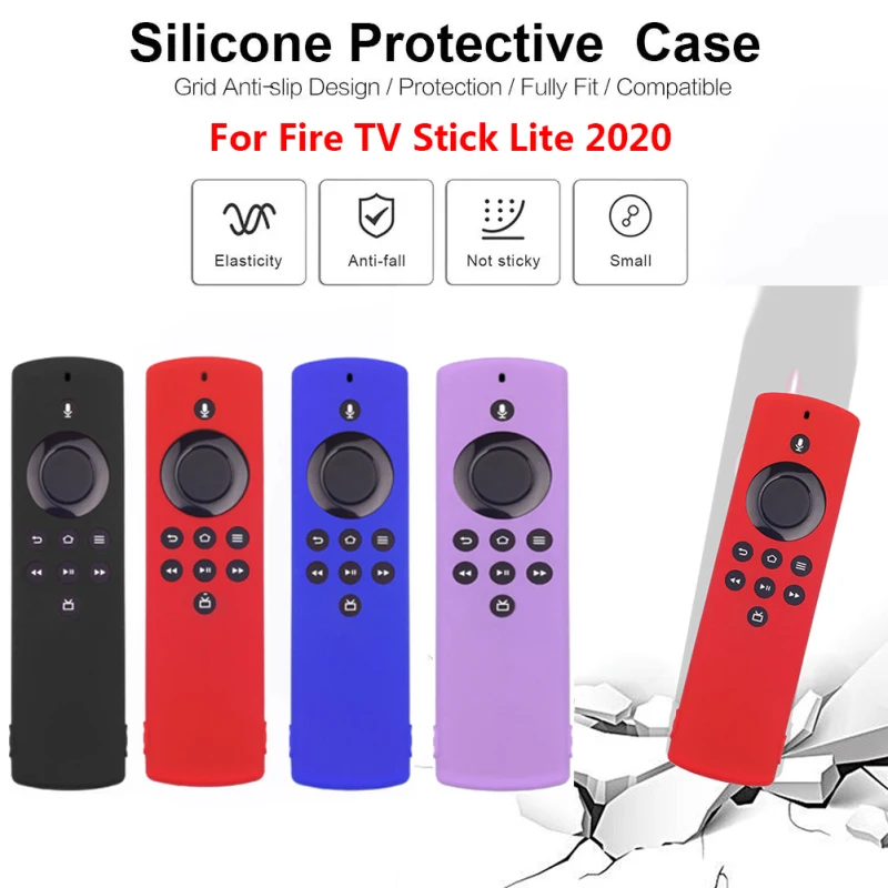 

Silicone Protective Cover For Amazon Alexa Fire TV Stick Lite 2021 Remote Control Anti-drop Dustproof Case Remote Controller