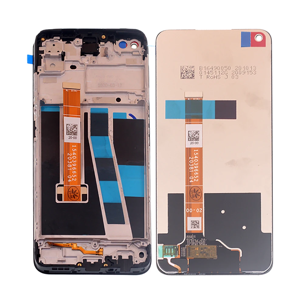with frame for oppo a72 a92 a52 2020 original lcd displa touch screen digitizer assembly phone for cph2069 cph2067 parts repair free global shipping