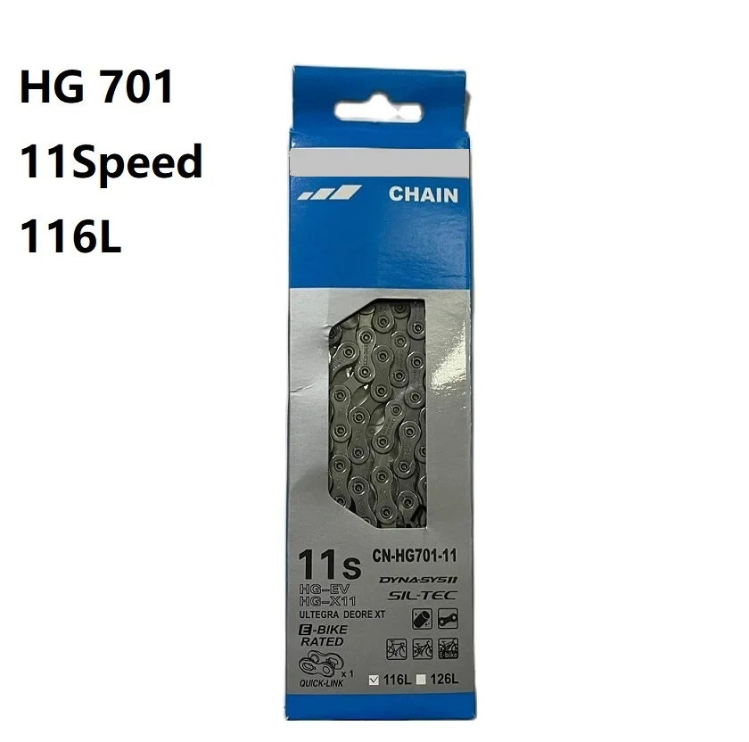 

Цепь велосипедная XT HG701, цепь для горного велосипеда, 11 скоростей, 116L, без звеньев