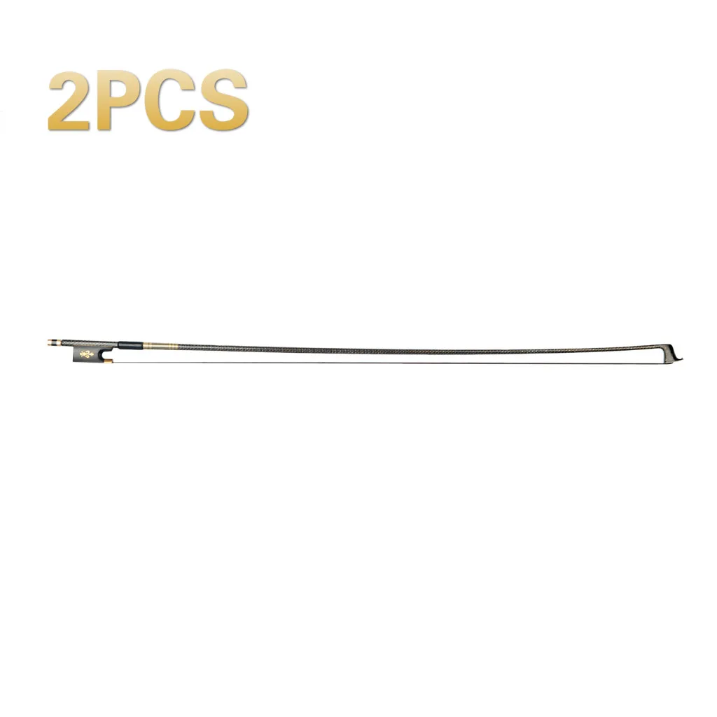 2 шт. лук для скрипки Naomi из углеродного волокна 4/4 Золотой Шелковый плетеный