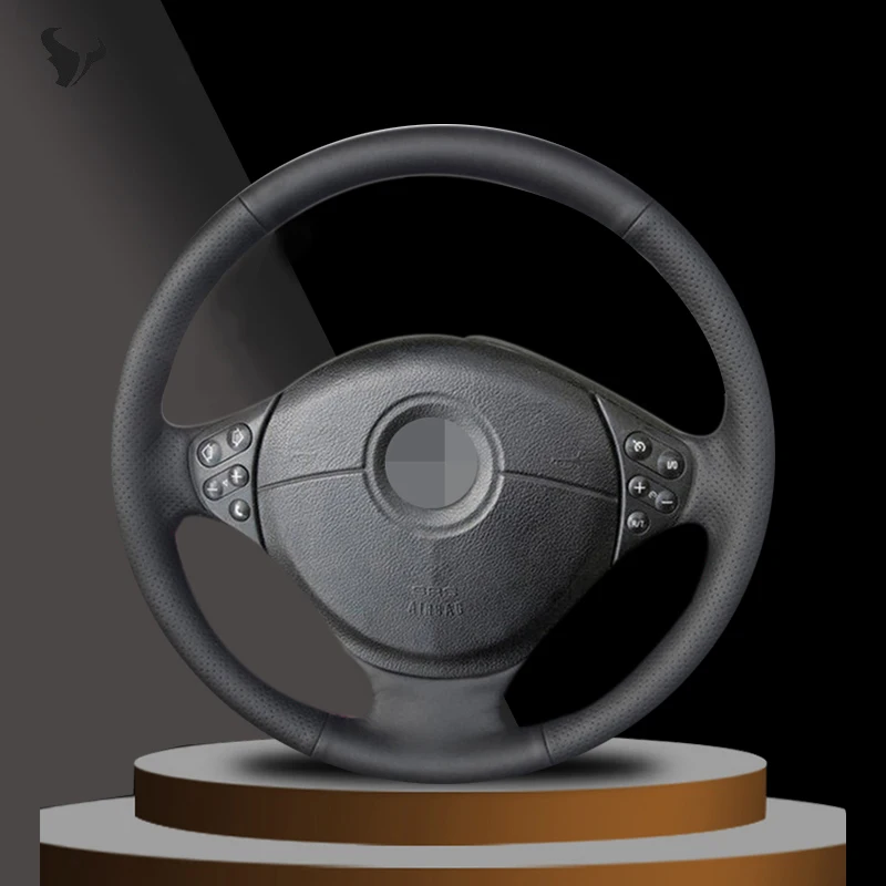 

Black Artificial Leather Car Steering Wheel Cover for BMW E39 5 Series 1999-2003 E46 3 Series 1999-2005 E53 X5 E36 Z3