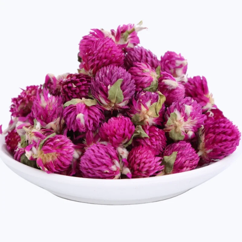Пурпурные бутоны Gomphrena globosa натуральные сухие цветы прессованные сделай сам