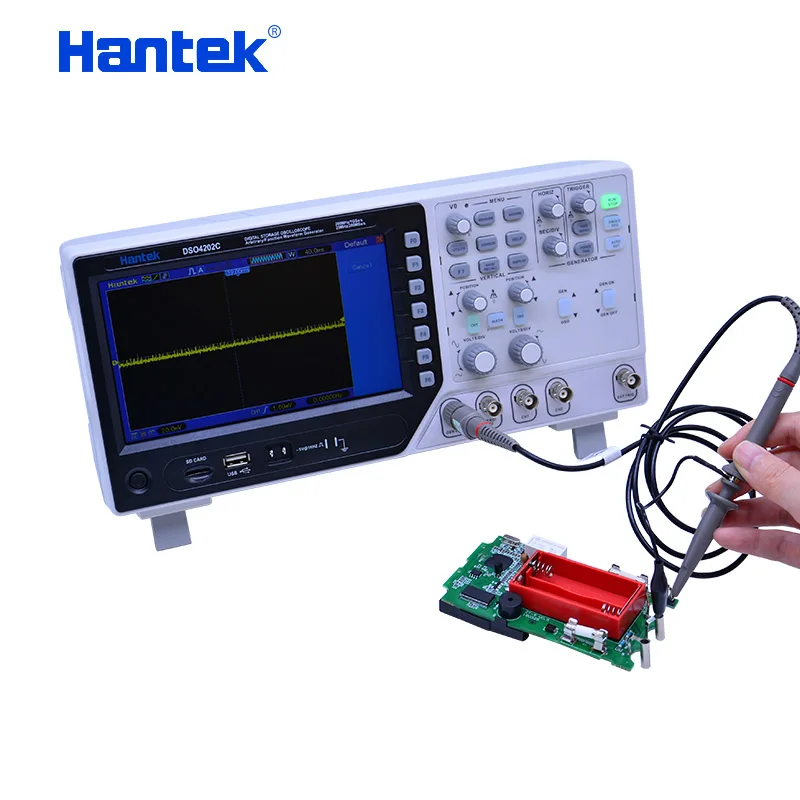 Hantek DSO4202C 2-канальный 200 МГц цифровой осциллограф с 1-канальным