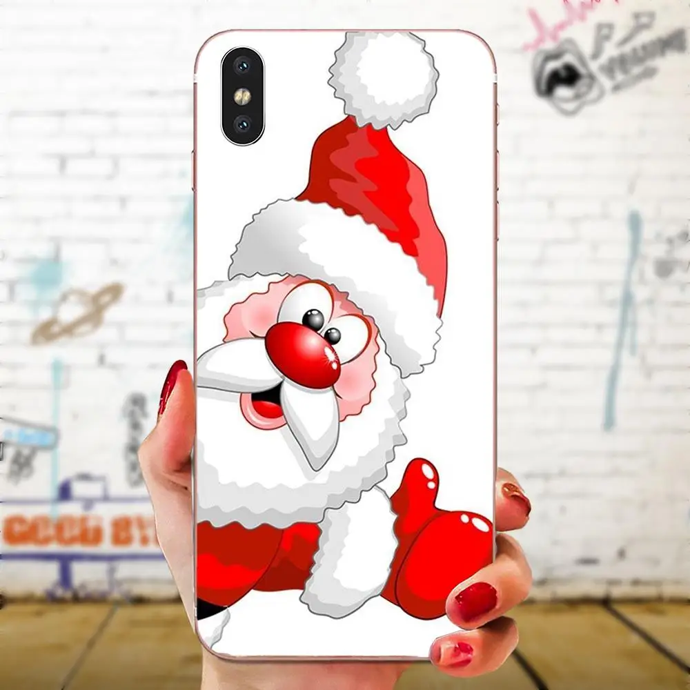 Мягкий чехол для телефона Galaxy Grand A3 A5 A7 A8 A9 A9S On5 On7 Plus Pro Star Рождественский новогодний дизайн