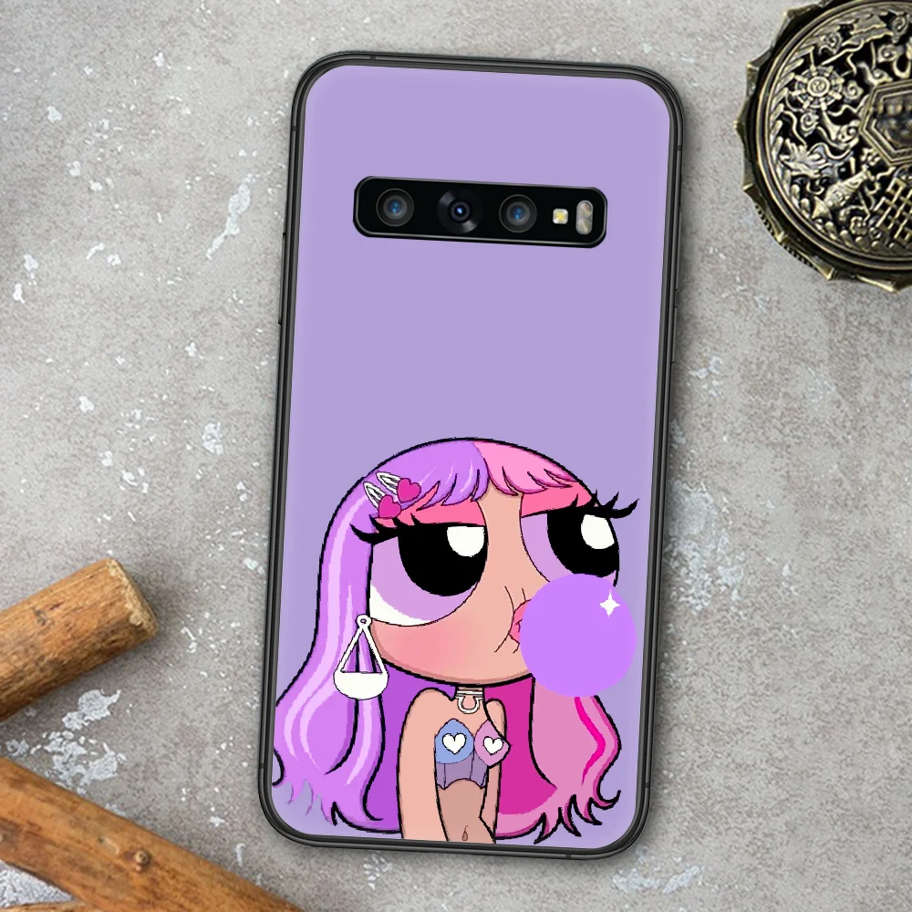 

Cartoon Powerpuffs Phone Case For Samsung Galaxy Note S 8 9 10 20 Plus E Lite Uitra black Waterproof Silicone Back Trend Hoesjes