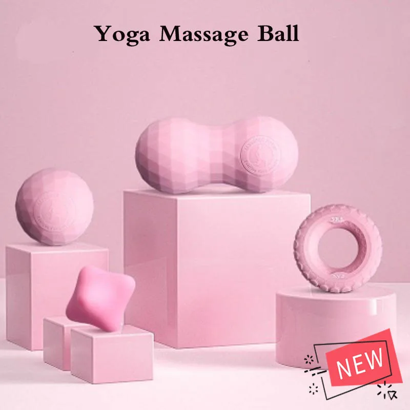 Satin Al Yüksek Yoğunluklu Fitness Masaj Aleti Topu Kas Gevşeme Stres Rahatlatmak Silikon El Ayak Fasya Topları Set Yoga Egzersiz Ekipmanları