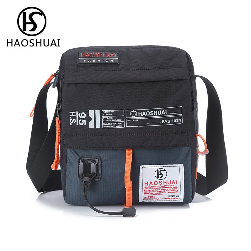 

New unisex outdoor sports portable large-capacity messenger bag casual lightweight waterproof nylon shoulder bag small bag