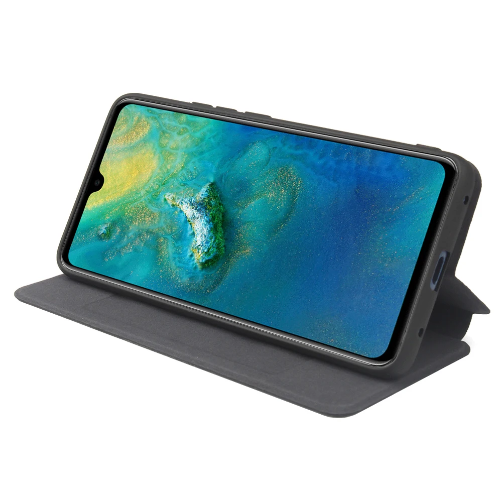 Hand Made For Huawei P30 P20 Lite P20 Pro P10 Lite Leather Case For Mate 20 Lite Pro PU Cover Card Slot Stand flip funda