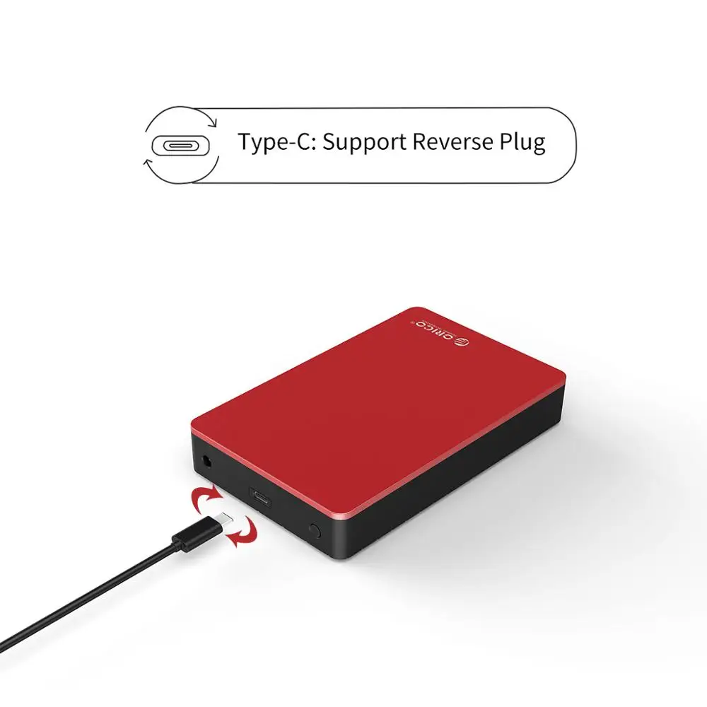 ORICO 3.5 inch Type-C HDD Case Aluminum SATA to USB C External Hard Drive Enclosure For 8TB SSD With 12V Power Adapter | Компьютеры и
