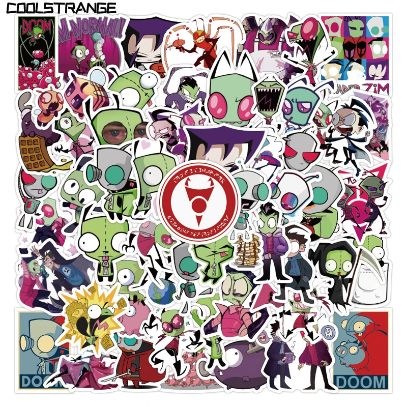 10/30/50Pcs Cartoon American Anime Invader ZIM Stickers For Suitcase Laptop Car Truck Waterproof Phone Case Decal Sticker Kids