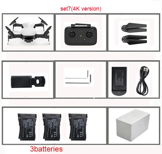 set7 4K C-FLY Faith Дрон с GPS 5G WiFi FPV 1080 P/4 K HD камера бесщеточный оптический поток RC Квадрокоптер 1200 метров полый Кубок 3 оси Дрон - Цвет: set7 4K