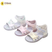 clibee baby girls summer shoes children%e2%80%99s sandals girls orthopedic leather beach shoes cute cat sandals with jelly sole 21 26