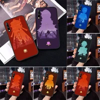genshin impact phone case for huawei honor 7a 8x 8s 9 9x 10 10i 20 30 play lite pro s fundas cover