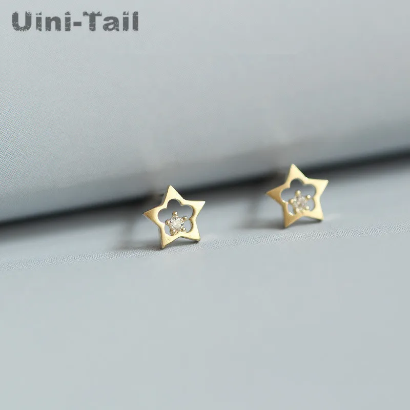 Uini Tail новинка 2019 года фотоэлемент Серебряный цветок сливы полые пятиконечные