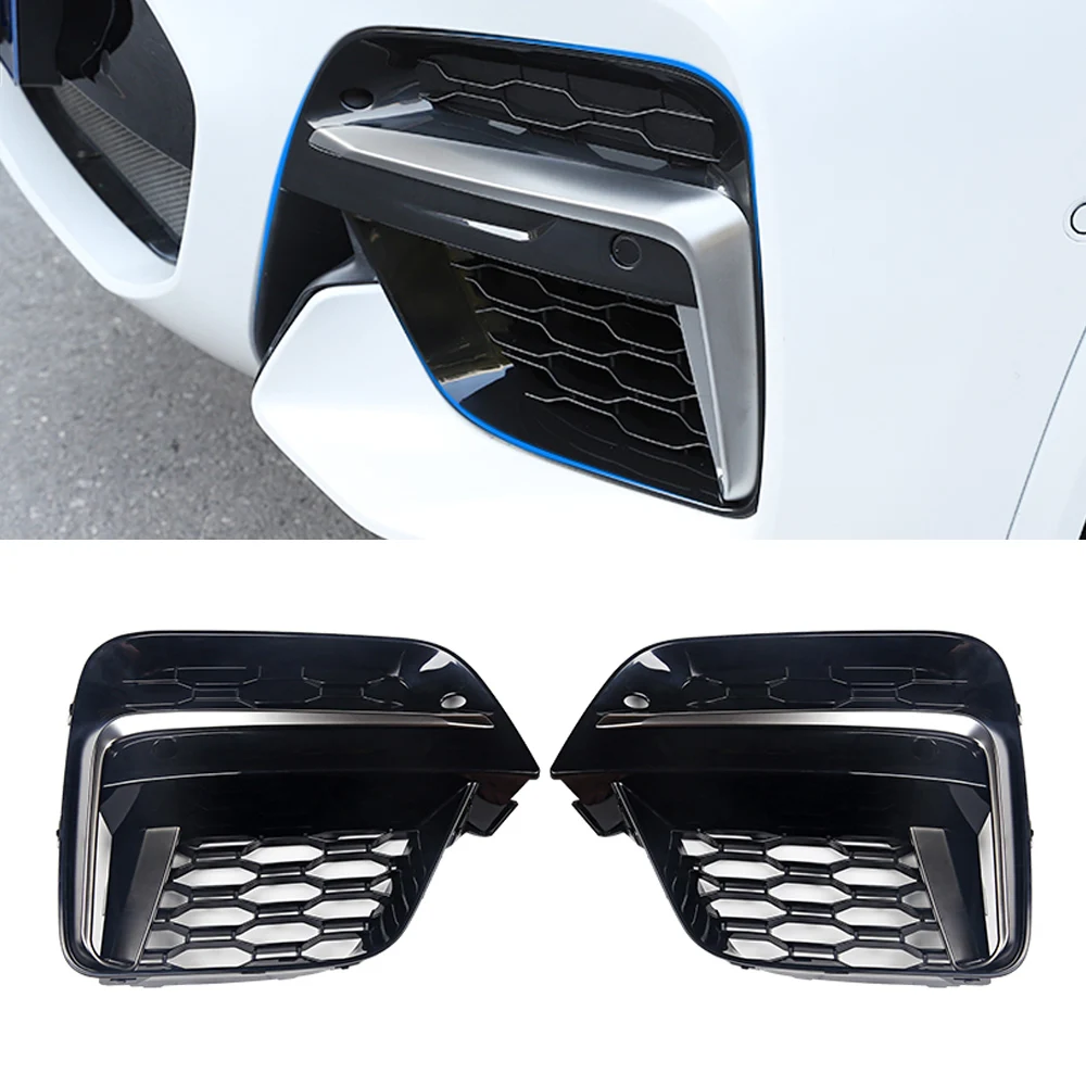 Передняя решетка радиатора для BMW X3 G01 X4 G02 2017 2020 сетчатый лист противотуманная