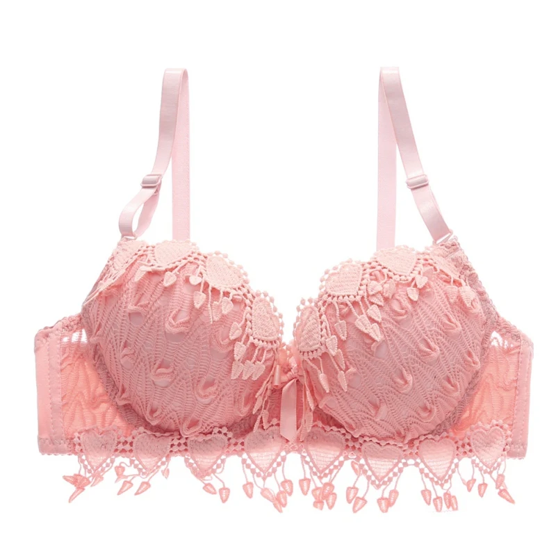 Сексуальный женский пуш-ап кружевной бюстгальтер Брендовое вышитое женское