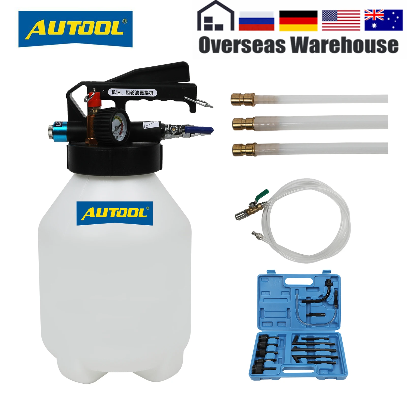 AUTOOL 6L Oil Changer Pneumatic Gearbox Oil Changer Filling System Automatic Transmission Oil Filling Tool Automatic Tanker