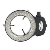 adjustable high luminance 144 led ring light illuminator lamp for industrial hdmi video camera industry stereo microscope ccd