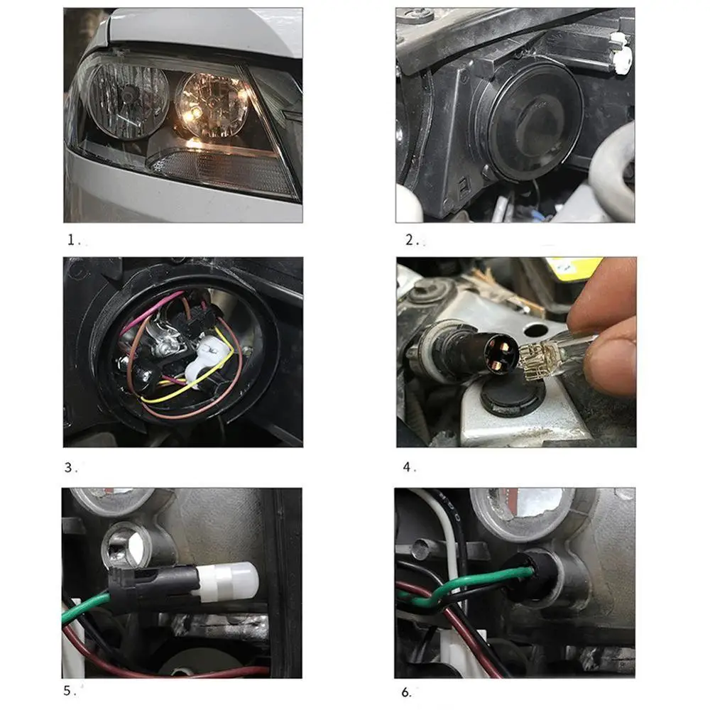4 шт. 2019 3030 SMD 350LM T10 W5W светодиодный Габаритные фонари для автомобиля лампа чтения