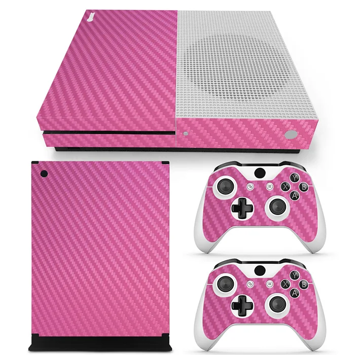 Углеродное волокно для X box one s Наклейка на консоль и 2 контроллера наклейка BOX ONE S