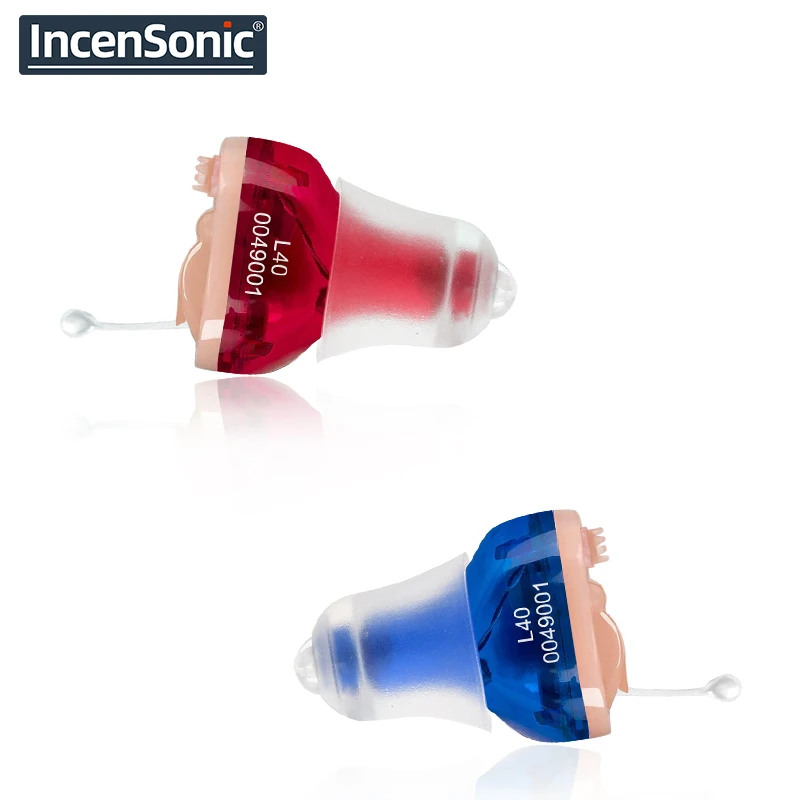 

Incensonic L40 Audifonos Exquisite Mini CIC Hearing Aid Adjustable Inner Ear Invisible Hearing Amplifier Ear Sound Amplifier