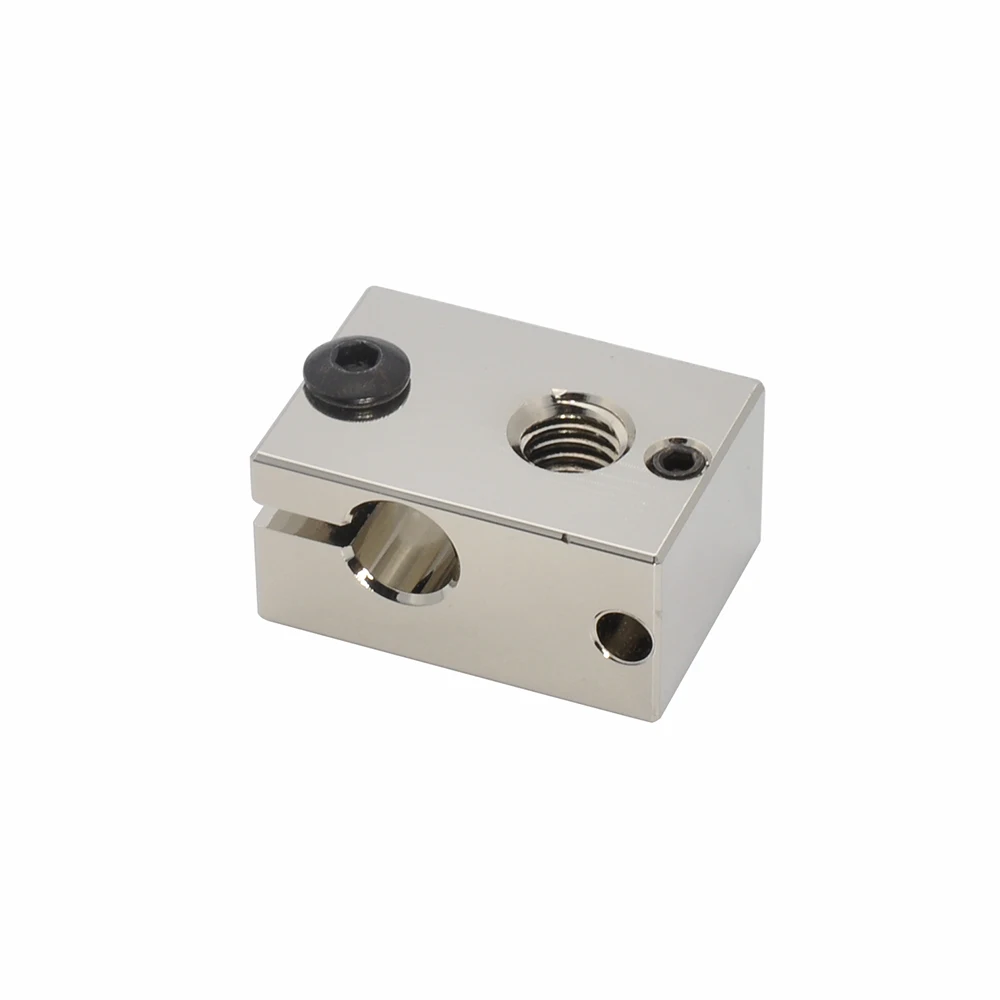Top Quality CNC All-metal Dual Extrusion V6 Copper Heater Block for PT100 J-head 3d Printer V6 Hotend Top Quality CNC All-metal Dual Extrusion V6 Copper Heater Block for PT100 J-head 3d Printer V6 Hotend
