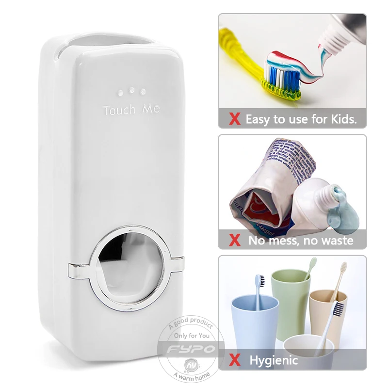 Автоматический диспенсер для зубной пасты с держателем зубных щеток|Держатели