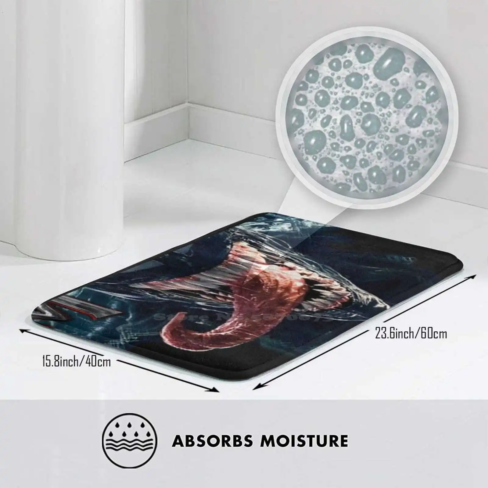 Маска Venom мягкий домашний Противоскользящий коврик для всей семьи ковер Веном