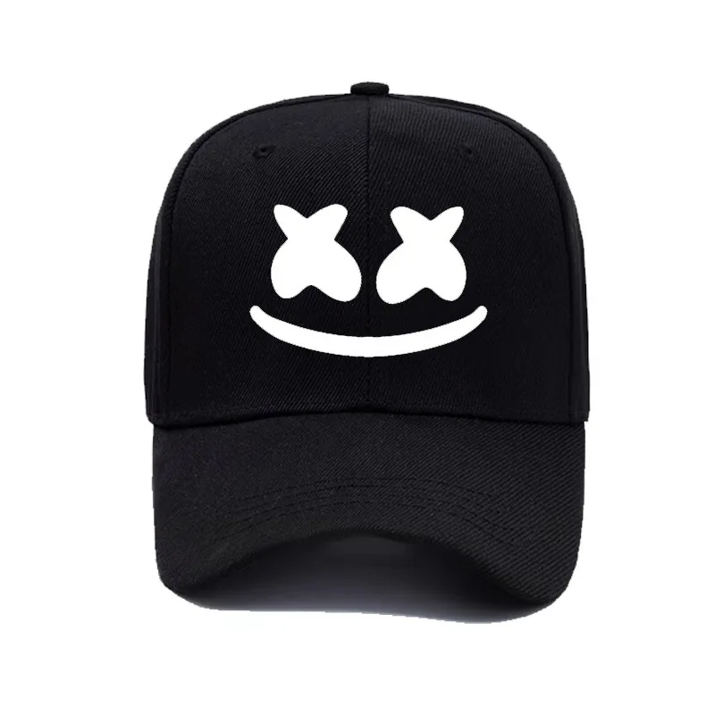 DJ Marshmellow шляпа бейсбольная Кепка шапка с сеткой в стиле хип хоп Marshmallow Smiley Face