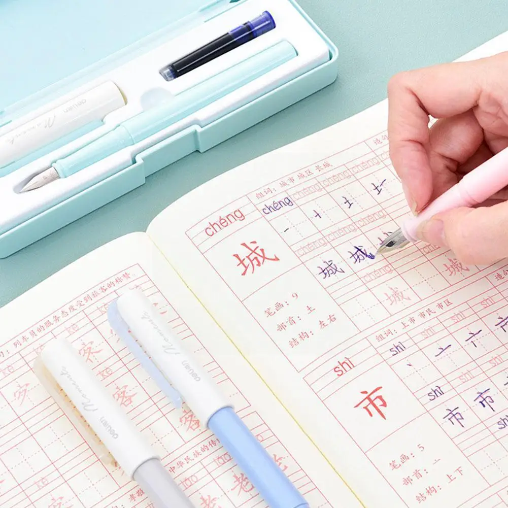 

Macaron Color Matching Pen Set 0.3 Mm EF Nib Student Ink Signature With Stationery Office School Bag Calligraphy Pen Pen Gi A2D4