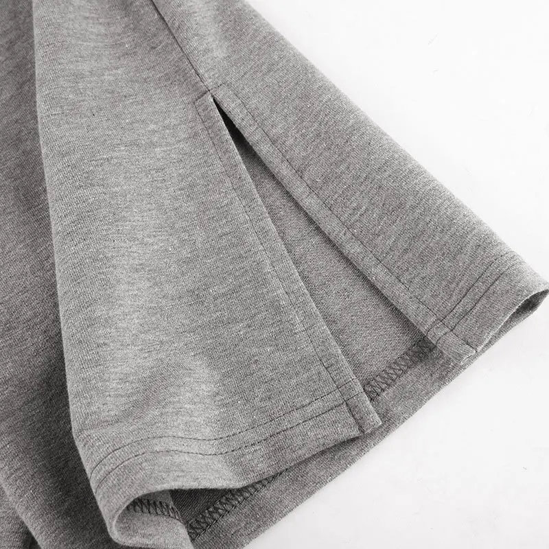 

95% Cotton Casual Women's Flare Pants High Waist Streetwear Sweatpants Sports Pants 2021 Side Split Skinny Long Trousers Y2k